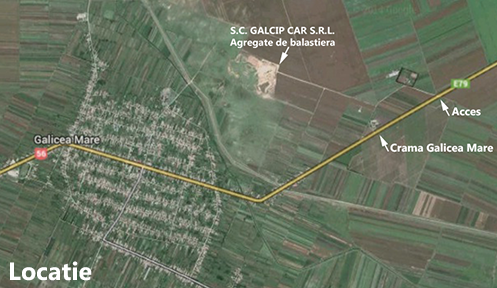 Locatie balastiera agregate naturale judetul Dolj