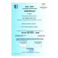 Certificate de management de calitate - ISO 9001 - 2008